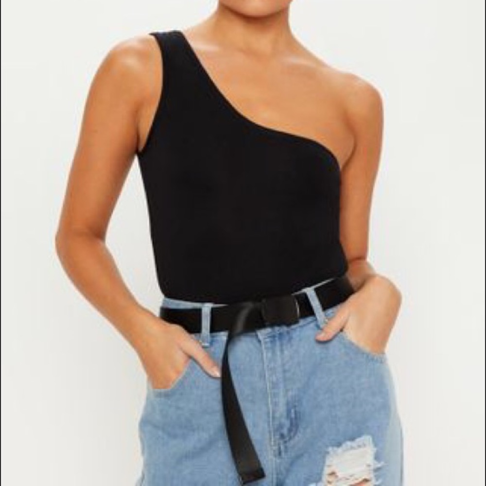 PrettyLittleThing One Shoulder Bodysuit